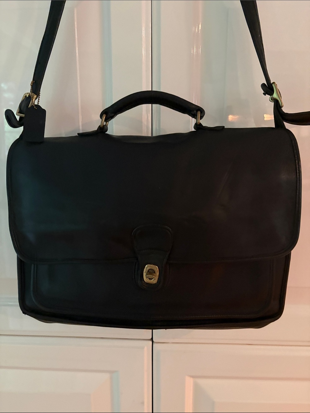 Devil Wears Prada 2 Vintage Coach Metropolitan Brief #5180, USA, Brass Hardware - Picture 10 of 10